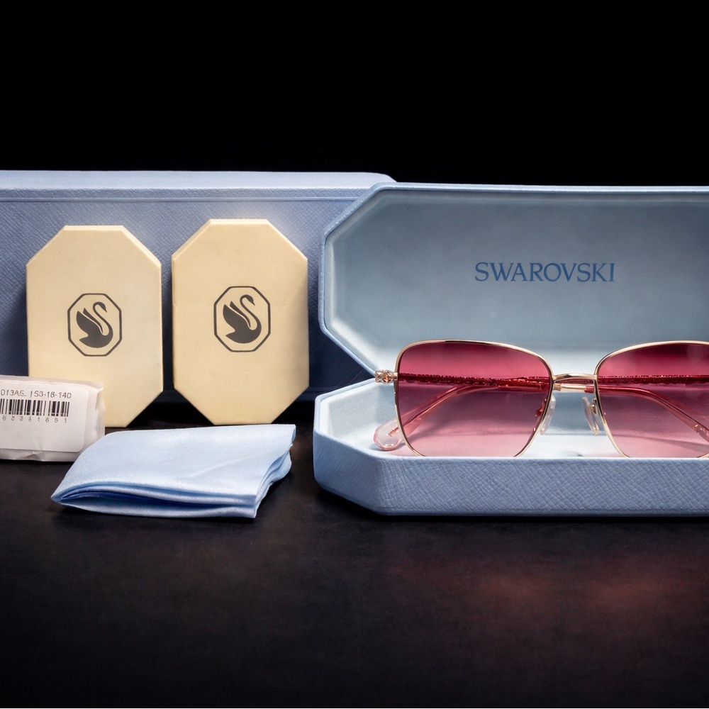 Swarovski Rose-Tinted Sunglasses